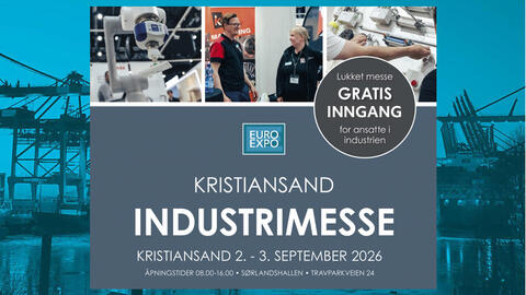 EURO EXPO Kristiansand 2026 nærmer seg, og vi i Tormatic ser frem til å møte kunder, samarbeidspartnere og fagfolk fra industrien i Sørlandshallen 2.–3. september.

